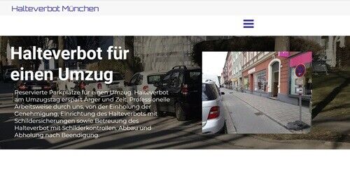 Halteverbot für einen Umzug in München