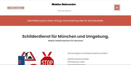 Schilderdienst Schilderservice Schilderverleih München