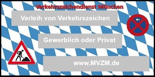 Verkehrsschilder mieten in München