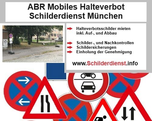 Halteverbotsschilder mieten in München